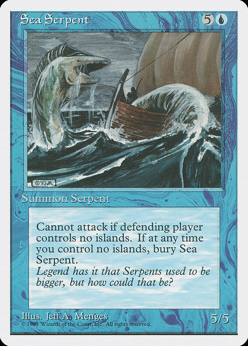 【EN】大海蛇/Sea Serpent [4ED] 青C No.98