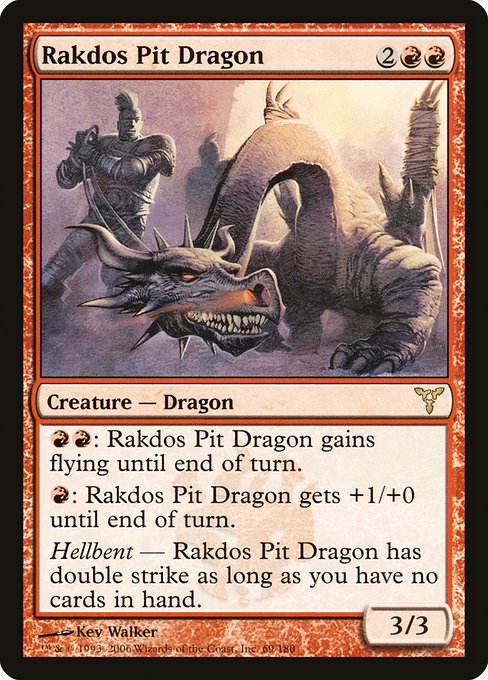 【EN】ラクドスの地獄ドラゴン/Rakdos Pit Dragon [DIS] 赤R No.69