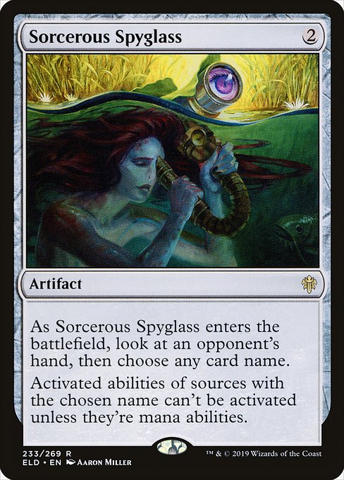 【Foil】【EN】魔術遠眼鏡/Sorcerous Spyglass [ELD] 茶R No.233