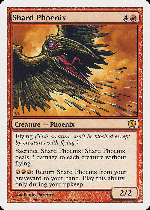 【EN】陶片のフェニックス/Shard Phoenix [9ED] 赤R No.217