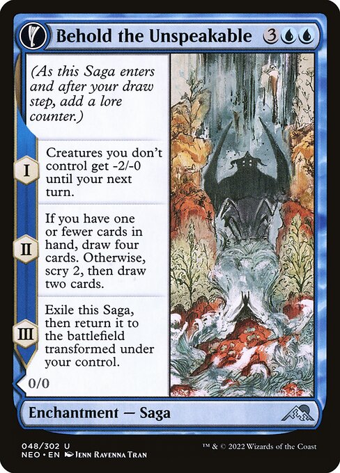 【Foil】【EN】Behold the Unspeakable // Vision of the Unspeakable [NEO] 混U No.48