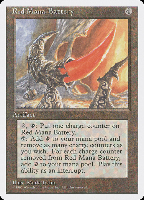【EN】赤の魔力貯蔵器/Red Mana Battery [4ED] 茶R No.343