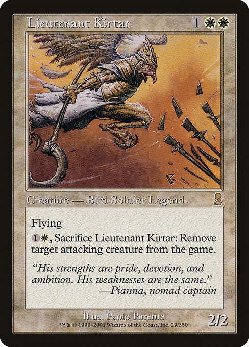 【Foil】【EN】隊長補佐カーター/Lieutenant Kirtar [ODY] 白R No.29
