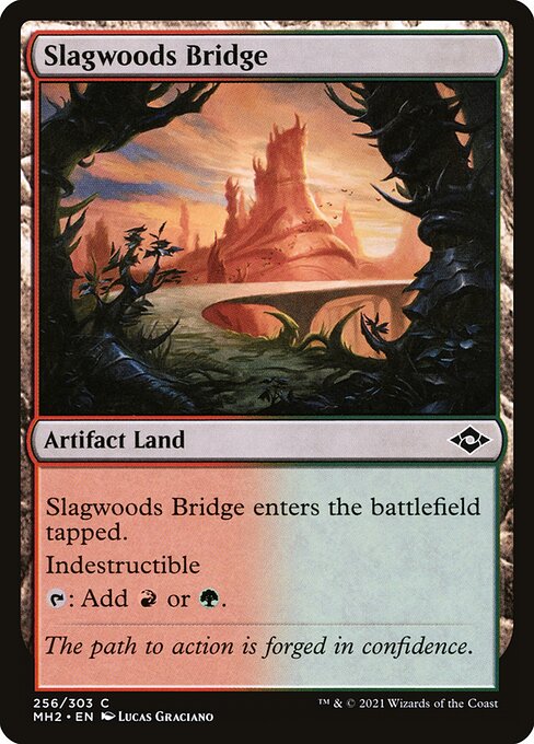 【Foil】【EN】熔融林の橋/Slagwoods Bridge [MH2] 茶C No.256