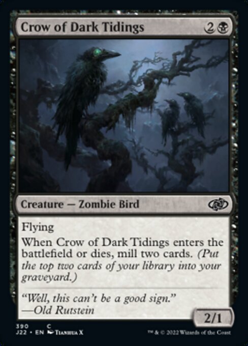 【EN】闇告げカラス/Crow of Dark Tidings [J22] 黒C No.390