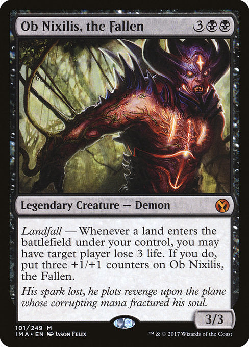 【Foil】【EN】堕ちたる者、オブ・ニクシリス/Ob Nixilis, the Fallen [IMA] 黒M No.101