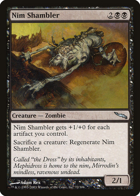 【Foil】【EN】屍賊のシャンブラー/Nim Shambler [MRD] 黒U No.72