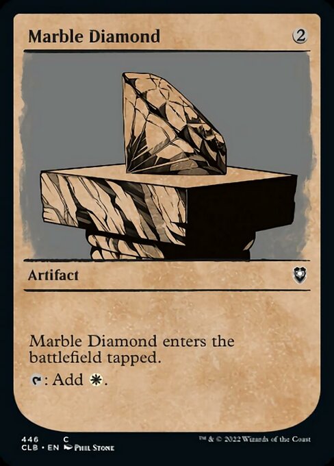 【EN】乳白色のダイアモンド/Marble Diamond [CLB] 茶C No.446