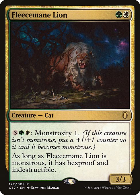 【EN】羊毛鬣のライオン/Fleecemane Lion [C17] 金R No.172