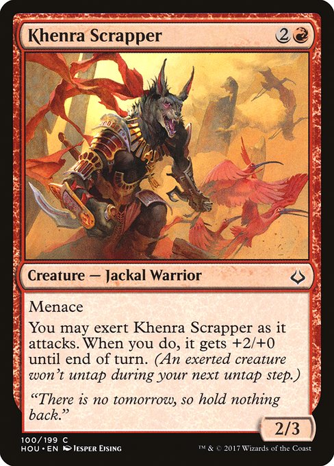 【Foil】【EN】ケンラの潰し屋/Khenra Scrapper [HOU] 赤C No.100