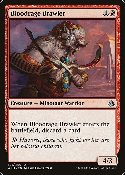 【EN】血怒りの喧嘩屋/Bloodrage Brawler [AKH] 赤U No.121