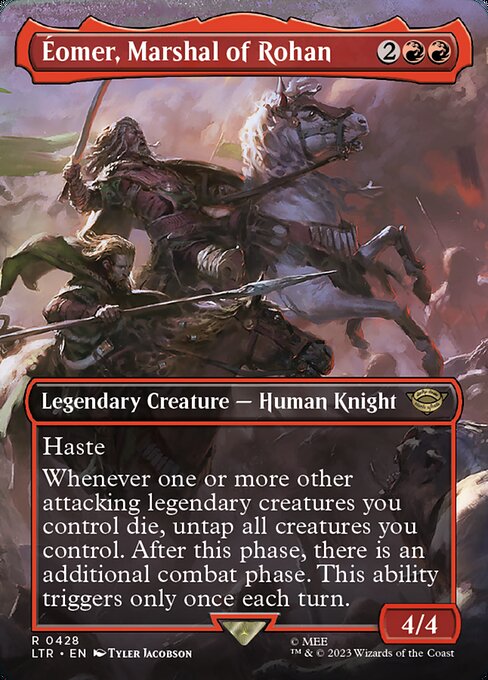 【Foil】【EN】ローハンの軍団長、エオメル/Éomer, Marshal of Rohan [LTR] 赤R No.428