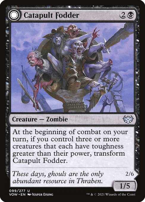 【Foil】【EN】Catapult Fodder // Catapult Captain [VOW] 混U No.99
