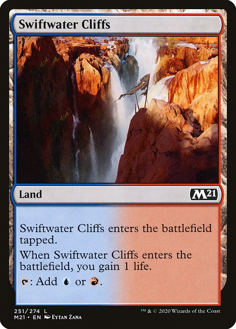 【Foil】【EN】急流の崖/Swiftwater Cliffs [M21] 無C No.251