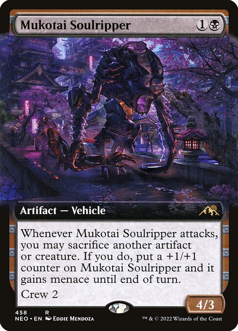 【Foil】【EN】無孤勢団の霊裂機/Mukotai Soulripper [NEO] 茶R No.458