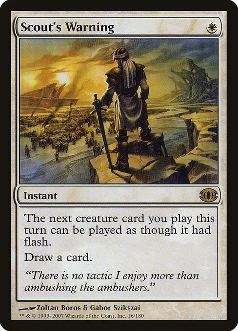 【Foil】【EN】斥候の警告/Scout's Warning [FUT] 白R No.16