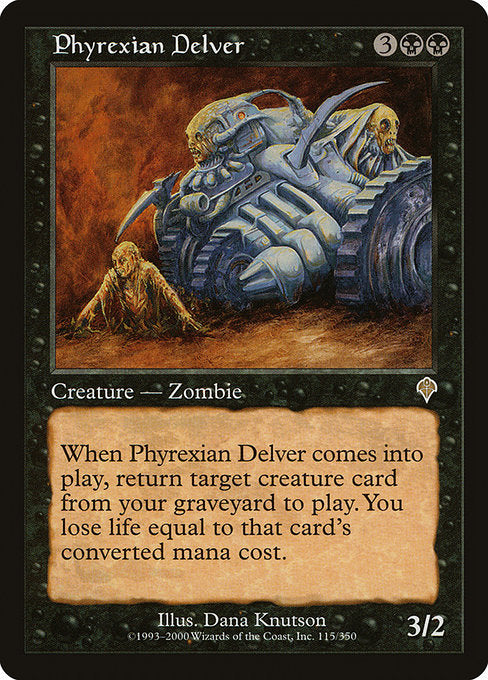【Foil】【EN】ファイレクシアの発掘者/Phyrexian Delver [INV] 黒R No.115