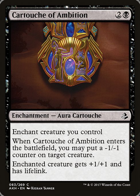 【Foil】【EN】野望のカルトーシュ/Cartouche of Ambition [AKH] 黒C No.83