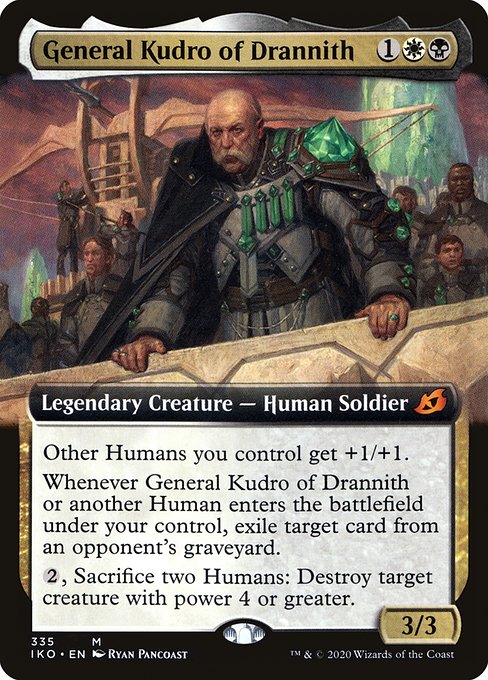 【Foil】【EN】ドラニスのクードロ将軍/General Kudro of Drannith [IKO] 金M No.335