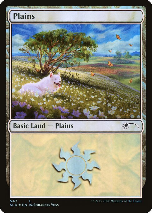 【Foil】【EN】平地/Plains [SLD] 無C No.547