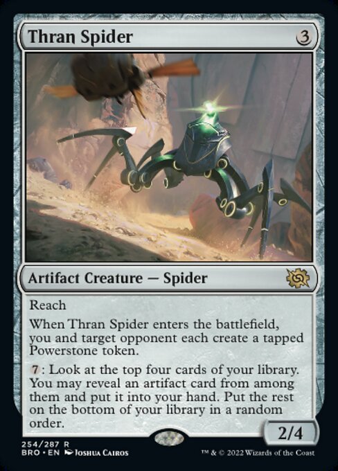【Foil】【EN】スランの蜘蛛/Thran Spider [BRO] 茶R No.254