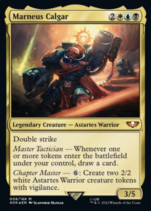 【Foil】【EN】Marneus Calgar [40K] 金M No.8