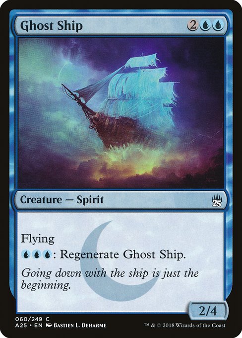 【Foil】【EN】幽霊船/Ghost Ship [A25] 青C No.60