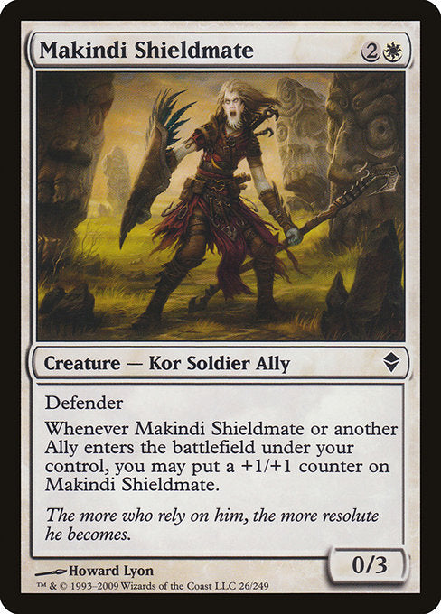 【Foil】【EN】マキンディの盾の仲間/Makindi Shieldmate [ZEN] 白C No.26
