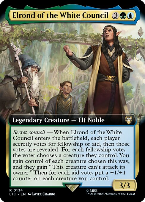 【EN】白の会議のエルロンド/Elrond of the White Council [LTC] 金R No.134