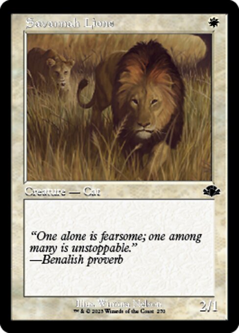 【EN】サバンナ・ライオン/Savannah Lions [DMR] 白C No.270