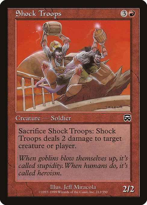 【Foil】【EN】突撃隊/Shock Troops [MMQ] 赤C No.212