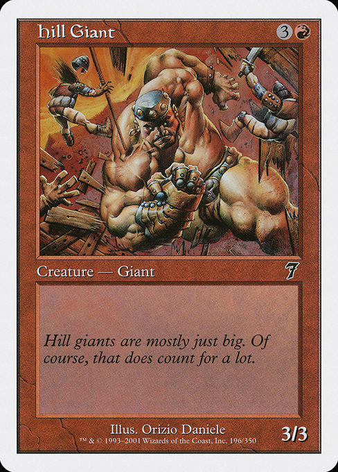 【EN】丘巨人/Hill Giant [7ED] 赤C No.196
