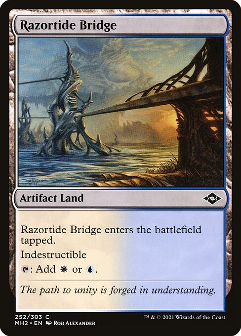 【Foil】【EN】剃刀潮の橋/Razortide Bridge [MH2] 茶C No.252