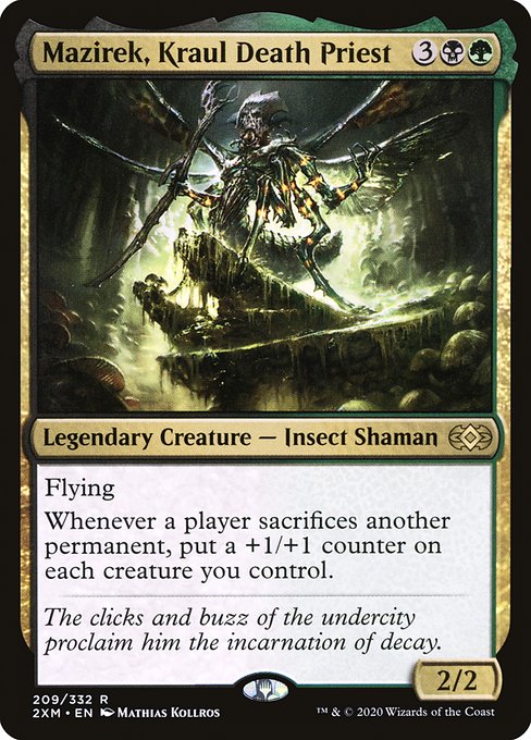 【Foil】【EN】クロールの死の僧侶、マジレク/Mazirek, Kraul Death Priest [2XM] 金R No.209