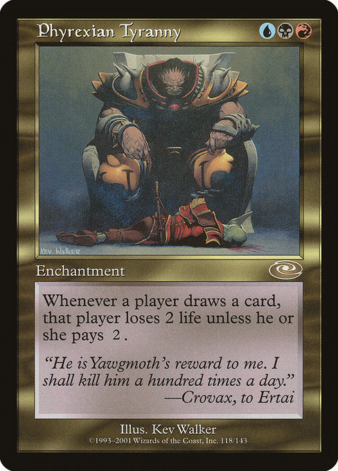 【Foil】【EN】ファイレクシアの暴政/Phyrexian Tyranny [PLS] 金R No.118