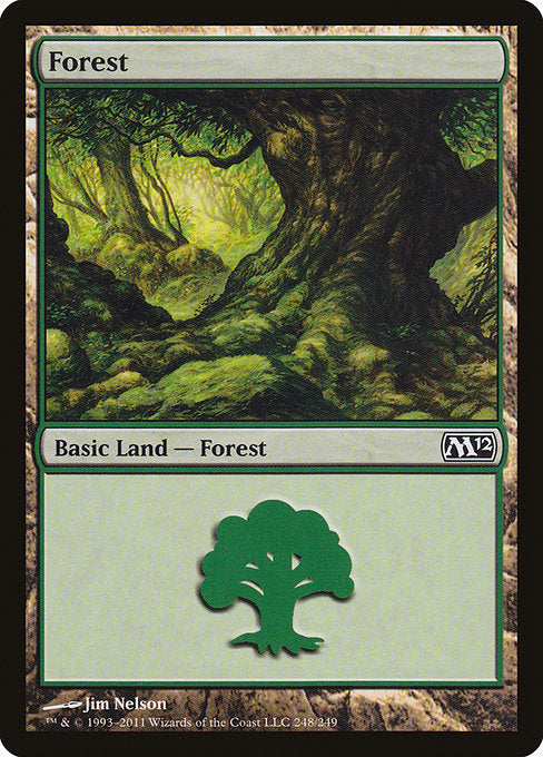 【Foil】【EN】森/Forest [M12] 無C No.248