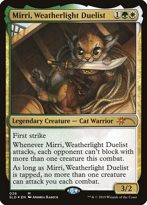 【Foil】【EN】ウェザーライトの決闘者、ミリー/Mirri, Weatherlight Duelist [SLD] 金M No.26