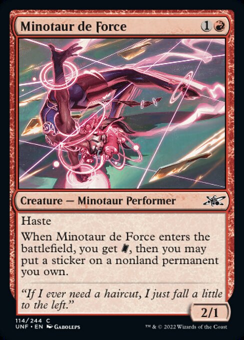 【Foil】【EN】Minotaur de Force [UNF] 赤C No.114