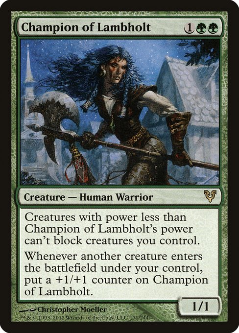 【EN】ラムホルトの勇者/Champion of Lambholt [AVR] 緑R No.171