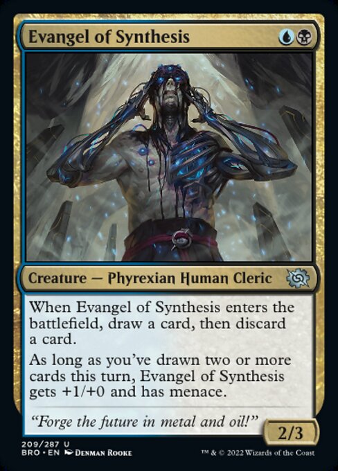 【Foil】【EN】統合の福音者/Evangel of Synthesis [BRO] 金U No.209