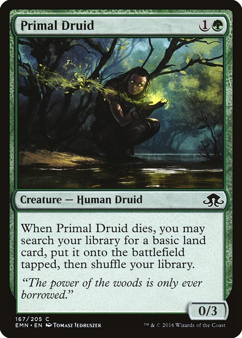 【EN】原初のドルイド/Primal Druid [EMN] 緑C No.167