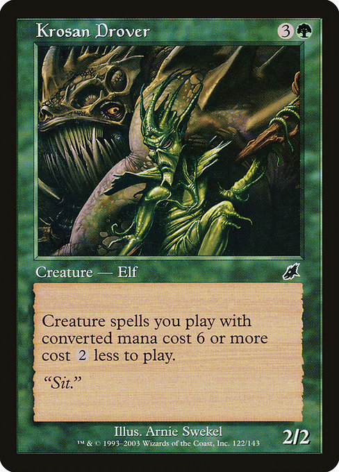 【Foil】【EN】クローサの家畜商人/Krosan Drover [SCG] 緑C No.122