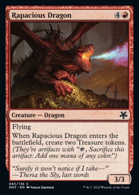 【EN】多欲なドラゴン/Rapacious Dragon [GN3] 赤C No.85