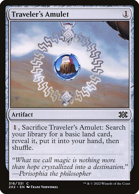 【Foil】【EN】旅行者の護符/Traveler's Amulet [2X2] 茶C No.316