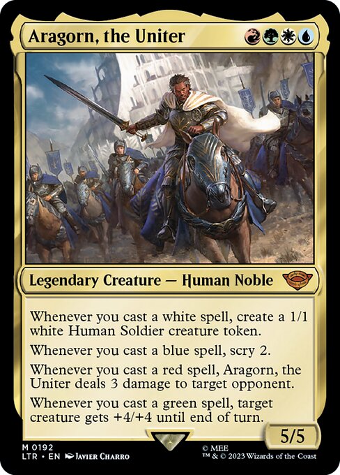 【EN】統一王、アラゴルン/Aragorn, the Uniter [LTR] 金M No.192