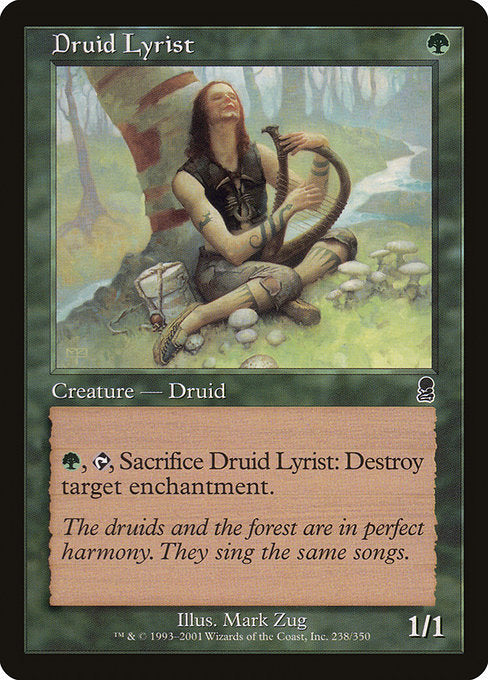 【Foil】【EN】ドルイドの抒情詩人/Druid Lyrist [ODY] 緑C No.238