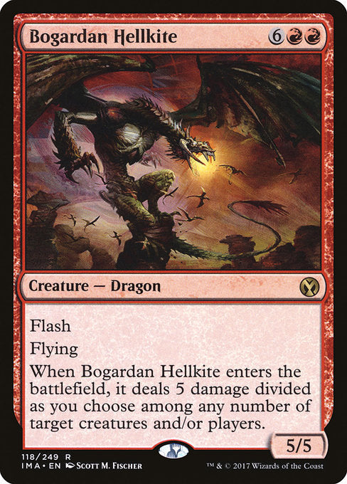 【Foil】【EN】ボガーダンのヘルカイト/Bogardan Hellkite [IMA] 赤R No.118