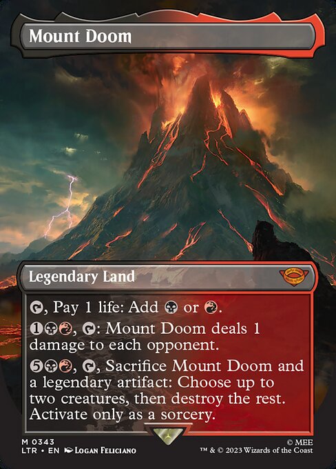 【Foil】【EN】滅びの山/Mount Doom [LTR] 無M No.343
