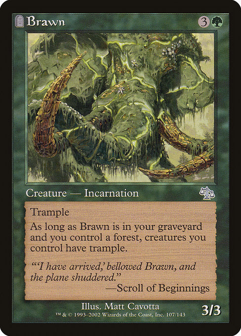 【Foil】【EN】豪腕/Brawn [JUD] 緑U No.107