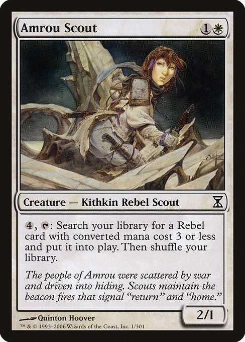 【Foil】【EN】アムローの偵察兵/Amrou Scout [TSP] 白C No.1